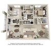 The Aspen Floorplan The Aspen Floorplan at Heritage at Stone Mountain, Northglenn, Colorado